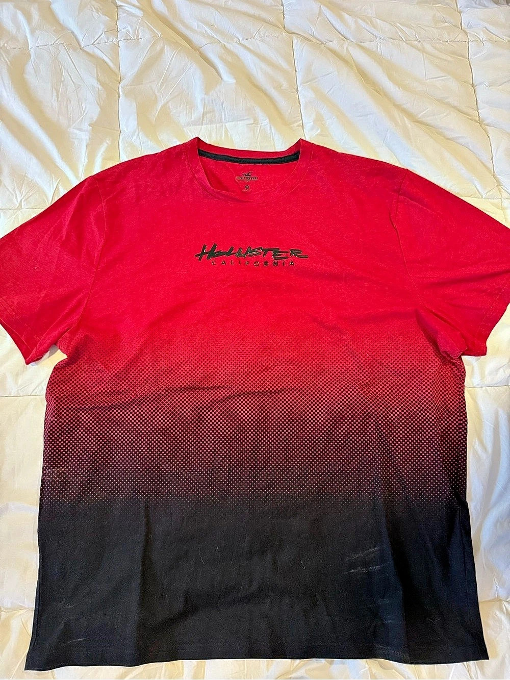 Vintage Hollister Red & Black Short Sleeve Tee Like New